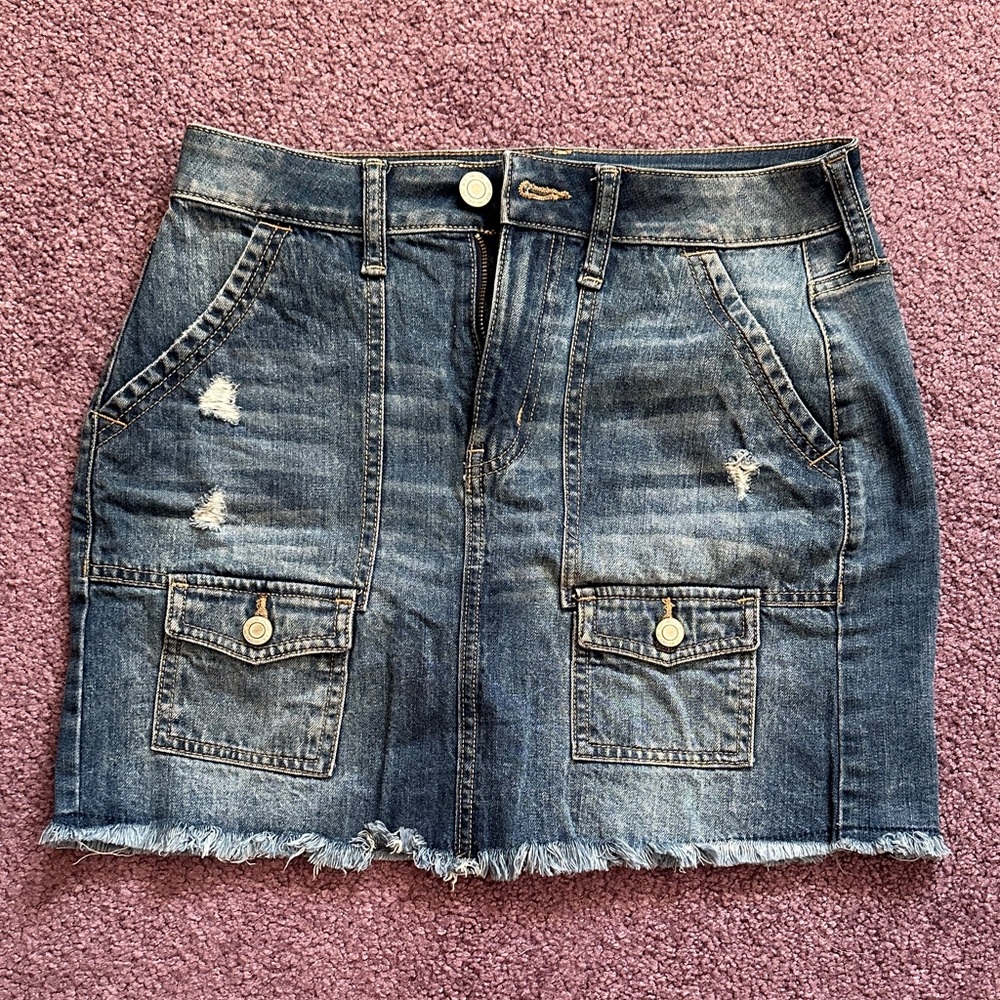 SO Blue Denim Mini Skirt